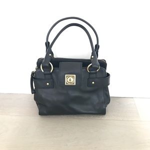 Black Leather Banana Republic Handbag